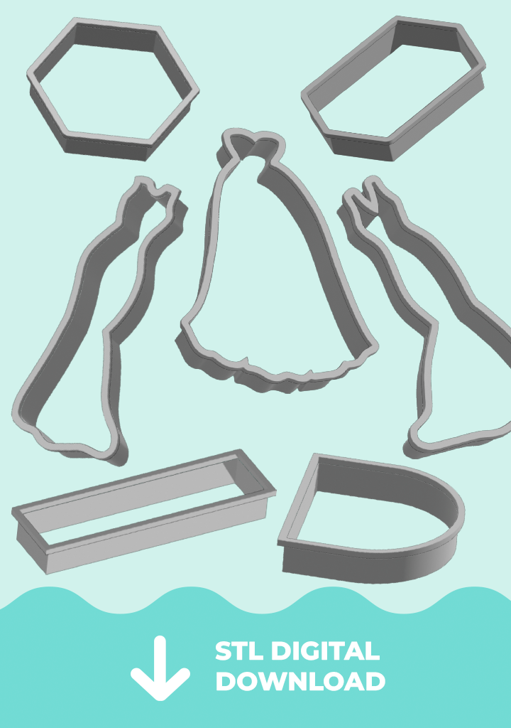 Wedding Favors STL Cookie Cutter Files