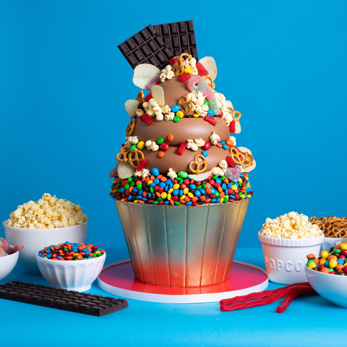 Giant Movie Night Mega Cupcake | Best Novelty Cake Recipe | Yolanda ...