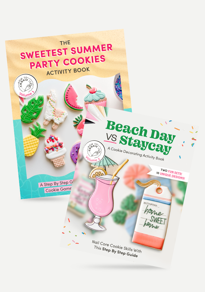 Sweetest Summer Party Cookies + Beach Day vs Staycay Digital Cookie Activity Book Bundle